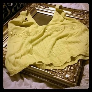 Lime Green Oscar De La Renta Company Tank top